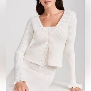 Posse Iris Cardigan Color: Bone